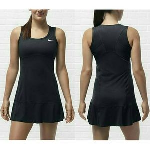 Nike Black Women's Flounce Tennis Dress